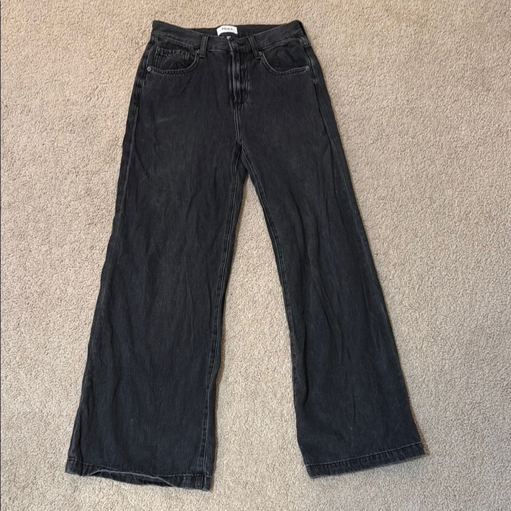 Pistola Charcoal Wide-Leg Jeans